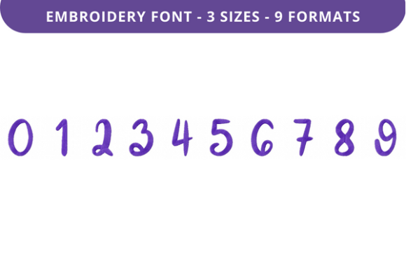 Cautiously Cuddly Font 0 to 9