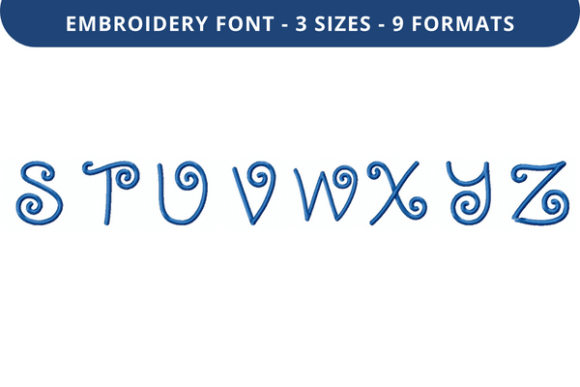 Cherry Frosting Font Lowercase S to Z