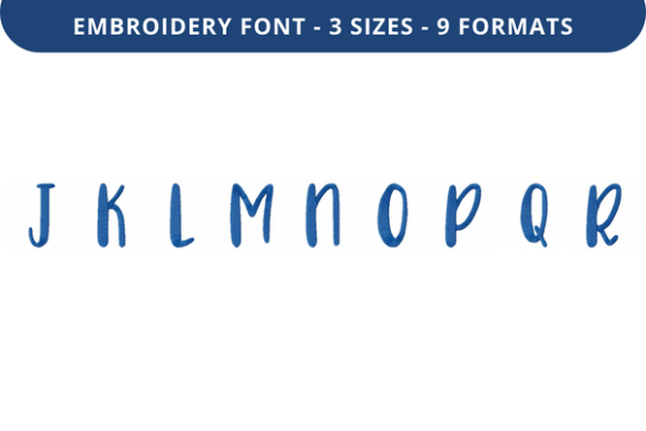 Choco Ganache Font Uppercase J to R