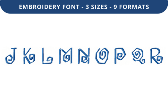 Cool Culottes Font Uppercase J to R