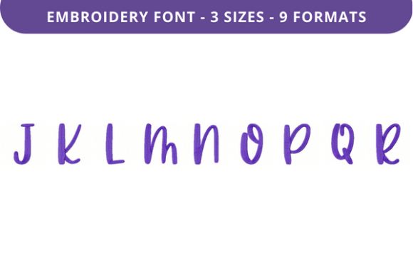 Country Garden Font Uppercase J to R