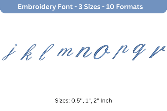 English Font Lowercase J to R