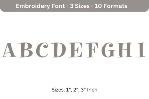 Pixie Font a to I Review for Holiday Embroidery