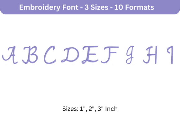 Review: Romantic Font Uppercase a to I