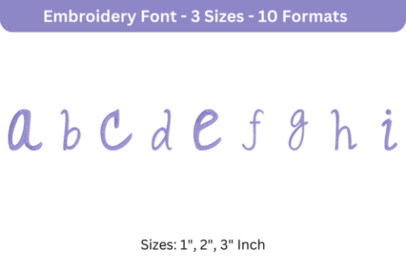 Romantic Font a to I Review