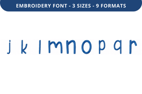 Sunny Box Font Lowercase J to R
