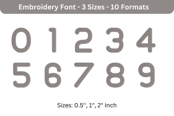 Ubuntu Font 0 to 9 for Personalized Gifts